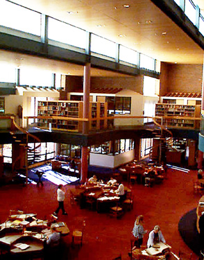 [Color photograph of Search Room at State Archives]