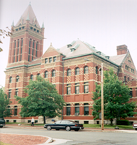 [color photograph of Allegany County Courthouse]