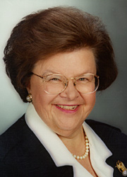 [photograph of Senator Mikulski]